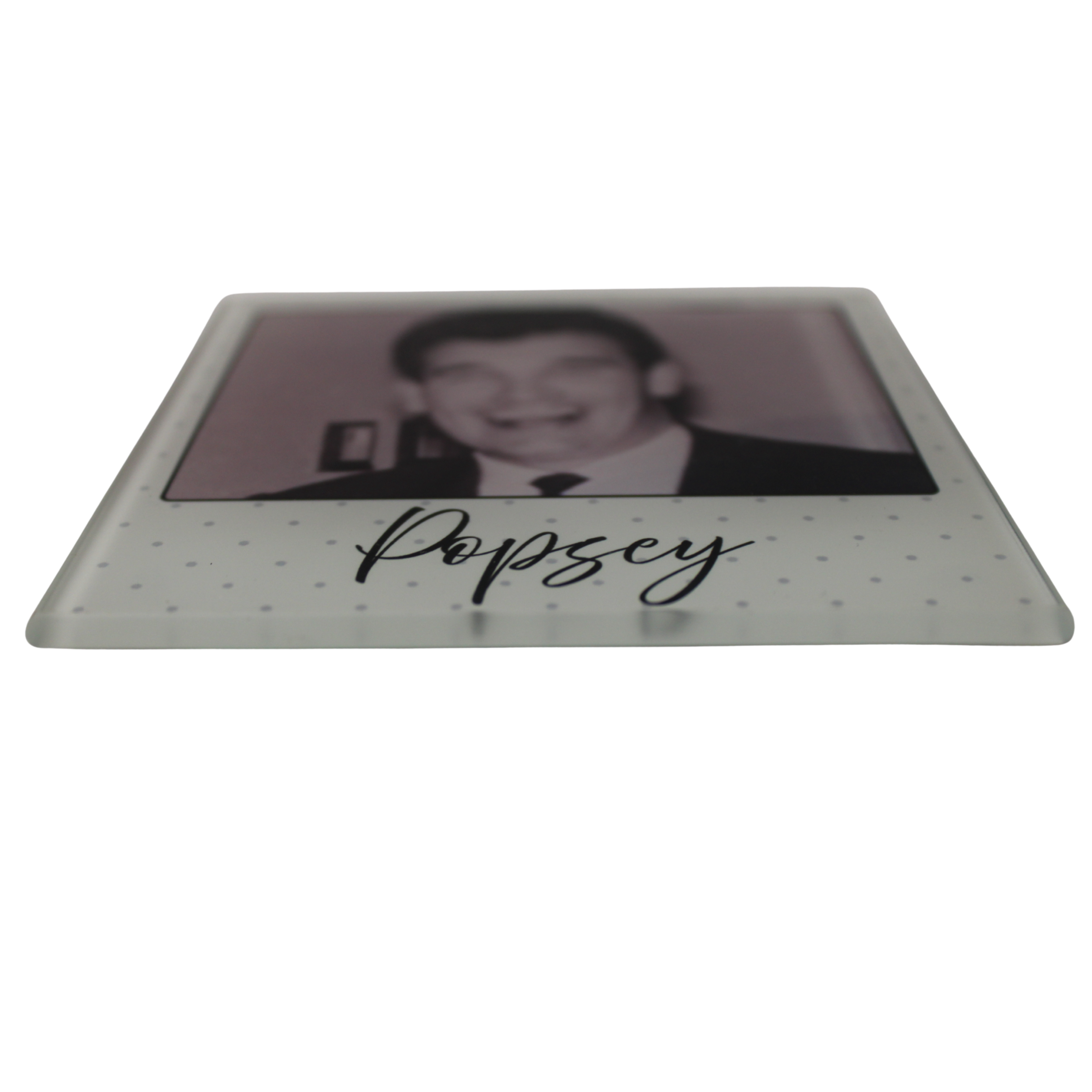 Personalised Glass Photo Coaster Keepsake