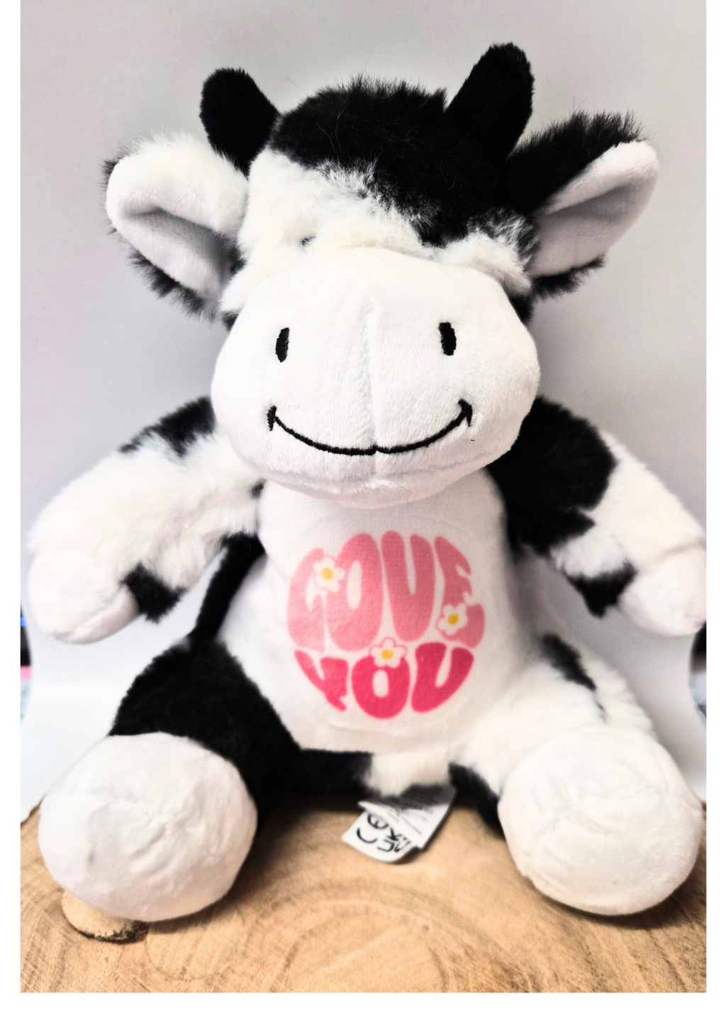 “Love You” Plush Cow