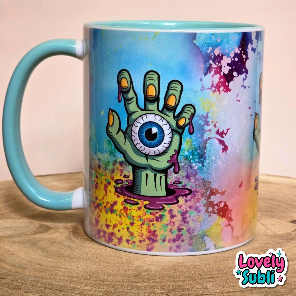 Trippy Zombie Hand Mug