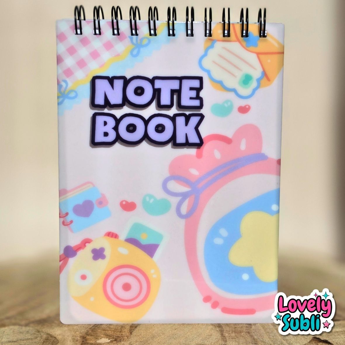 Kawaii Camera Notebook - A6 Spiral Bound